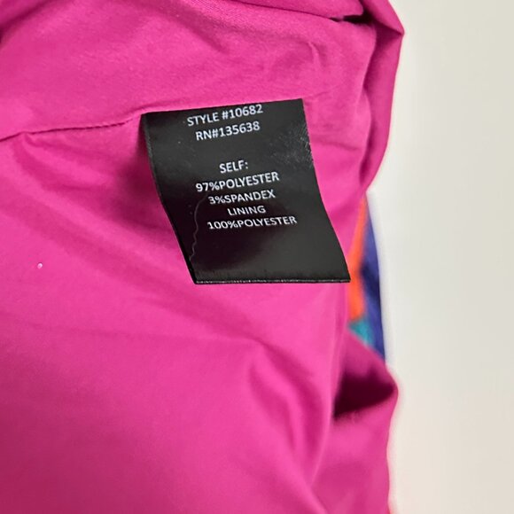 HUTCH Sabina Floral Tiered Plissé Gown in Multi Size US 12 - Picture 9 of 10